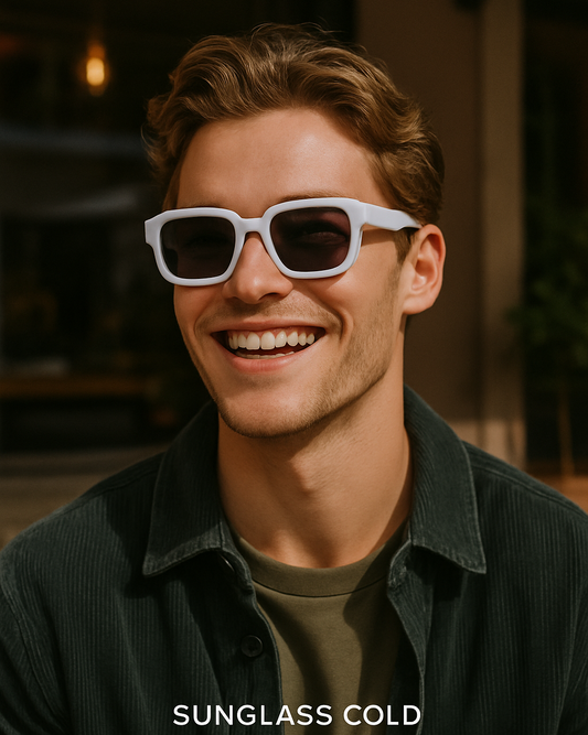 Bold Edge – Retro Clear Frame Sunglasses