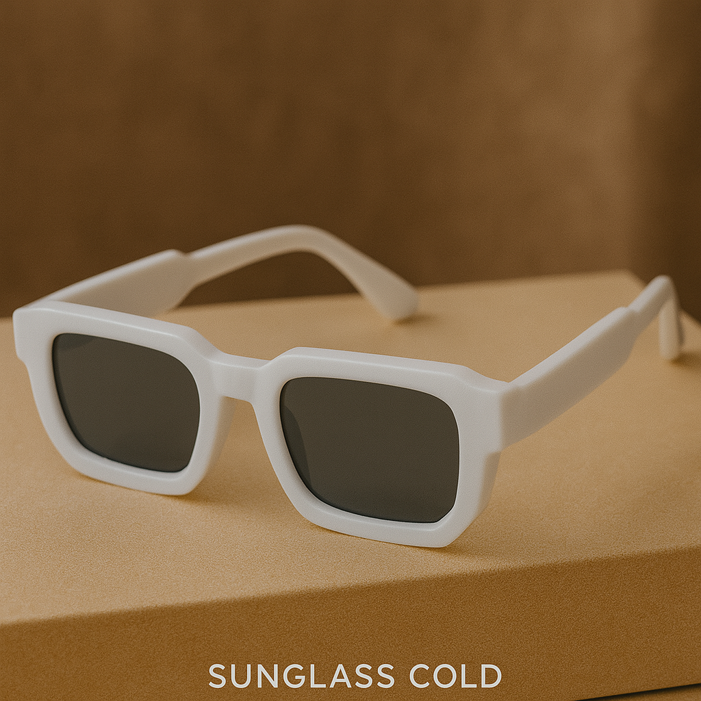Bold Edge – Retro Clear Frame Sunglasses