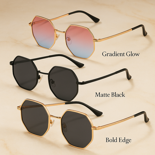 Prism Eight – Luxury Geometric Sunglasses for Indoors & Outdoors