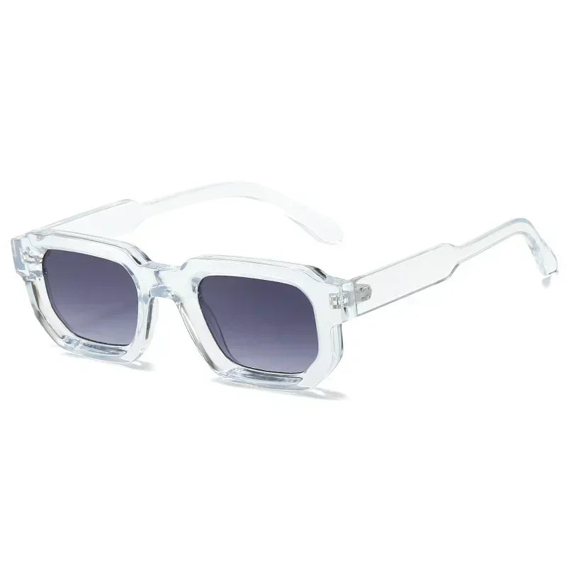 Bold Edge – Retro Clear Frame Sunglasses