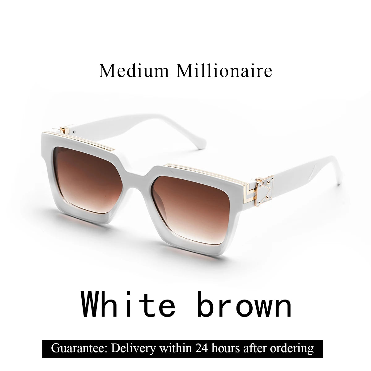 Millionaire Rectangular Sunglasses - Unisex