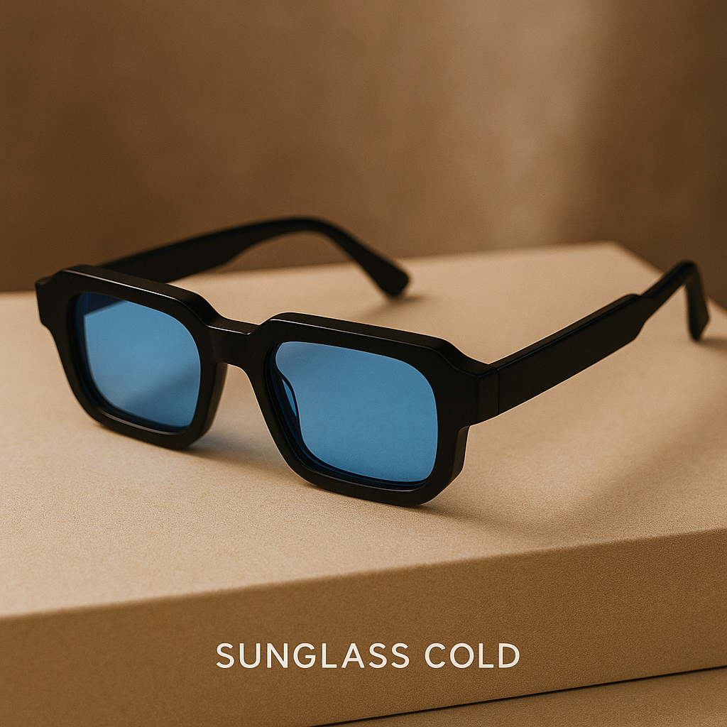 Bold Edge – Retro Clear Frame Sunglasses