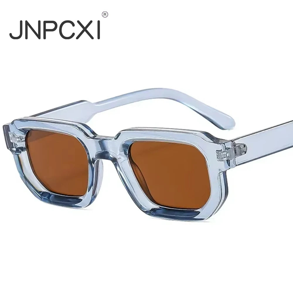Bold Edge – Retro Clear Frame Sunglasses